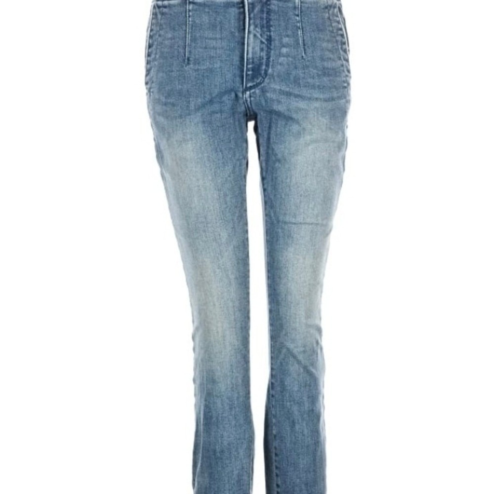 Pilcro Anthropologie Light Blue Skinny Flare Jeans Fade Wash Womens 28